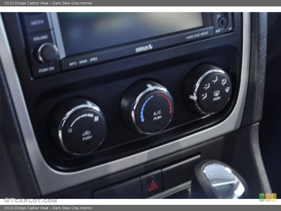 Dark Slate Gray Interior Controls for the 2010 Dodge Caliber Heat #38257439