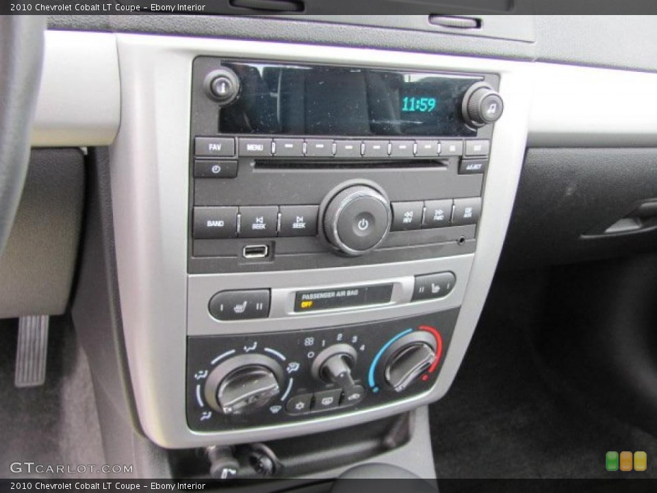 Ebony Interior Controls for the 2010 Chevrolet Cobalt LT Coupe #38257819