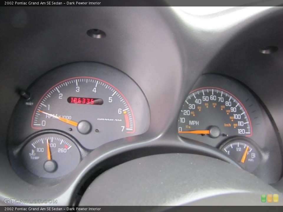 Dark Pewter Interior Gauges for the 2002 Pontiac Grand Am SE Sedan #38261151