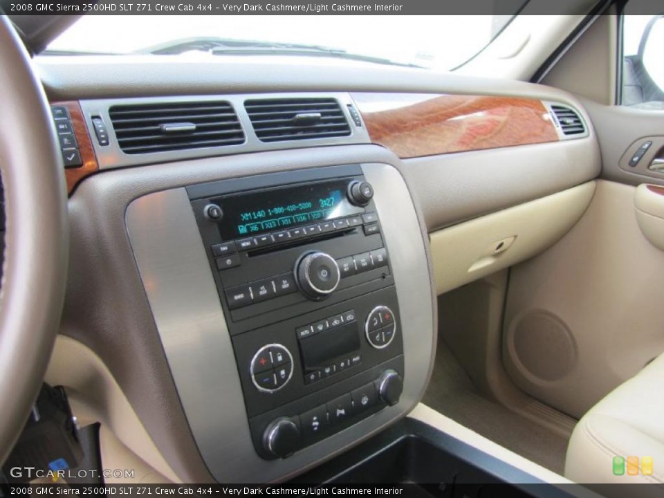 Very Dark Cashmere/Light Cashmere Interior Controls for the 2008 GMC Sierra 2500HD SLT Z71 Crew Cab 4x4 #38261587