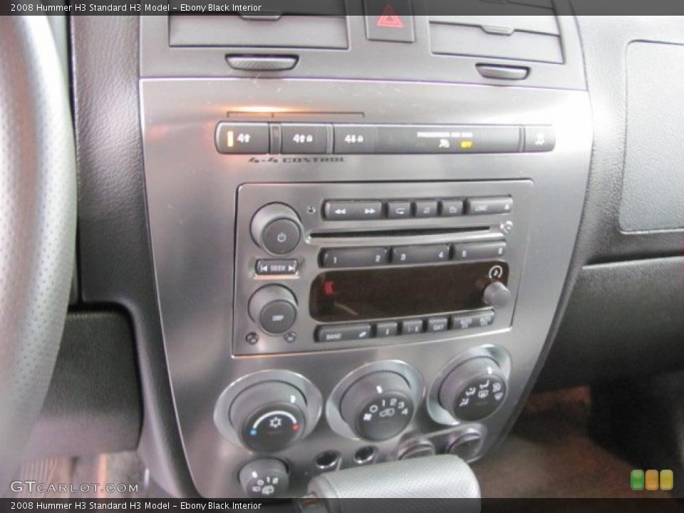 Ebony Black Interior Controls for the 2008 Hummer H3  #38262795