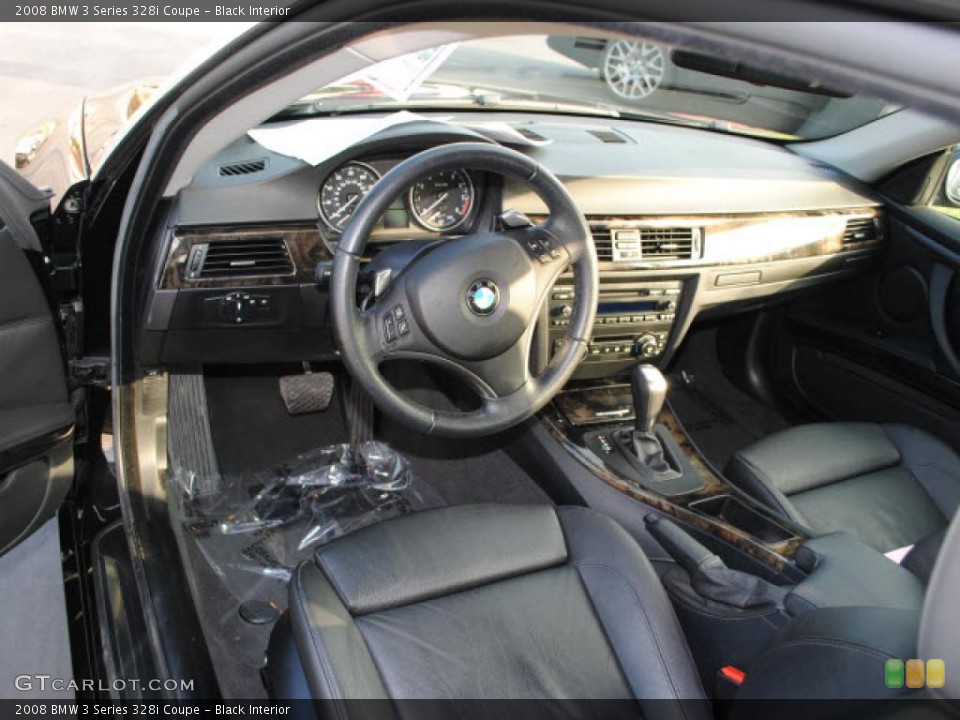 Black Interior Dashboard for the 2008 BMW 3 Series 328i Coupe #38265191
