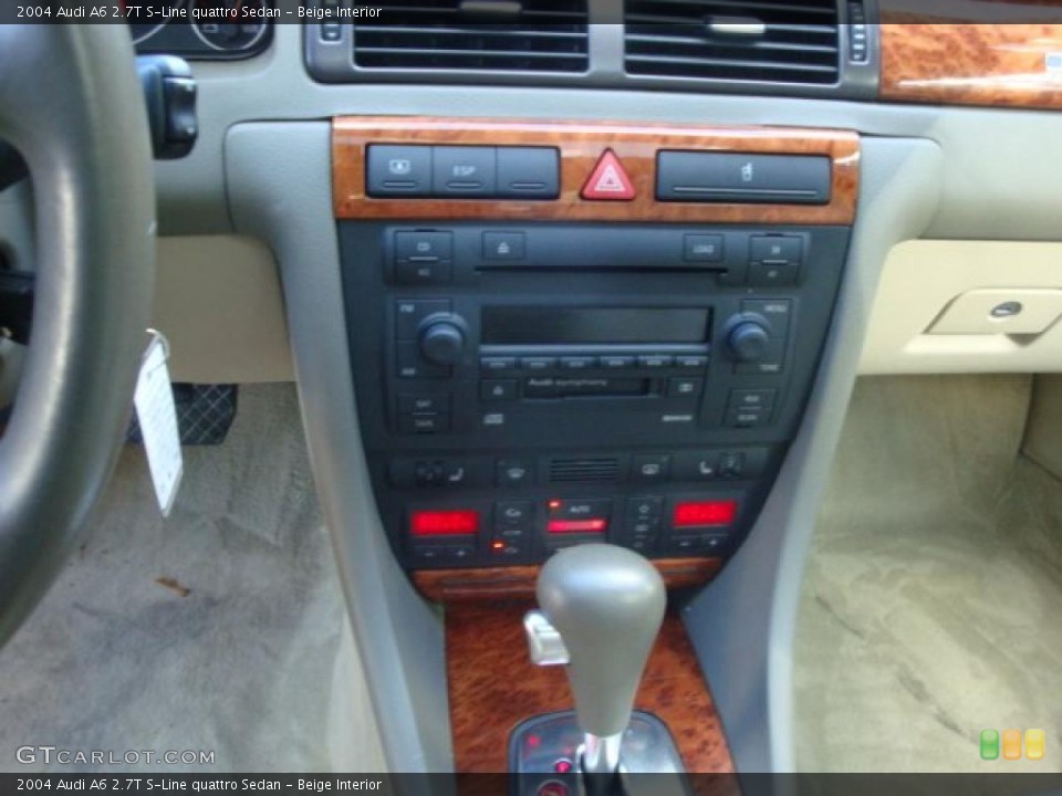 Beige Interior Controls for the 2004 Audi A6 2.7T S-Line quattro Sedan #38265943