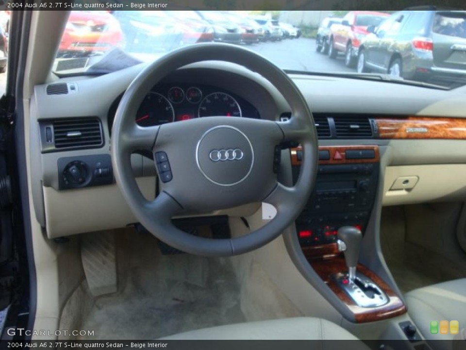 Beige Interior Dashboard for the 2004 Audi A6 2.7T S-Line quattro Sedan #38266023