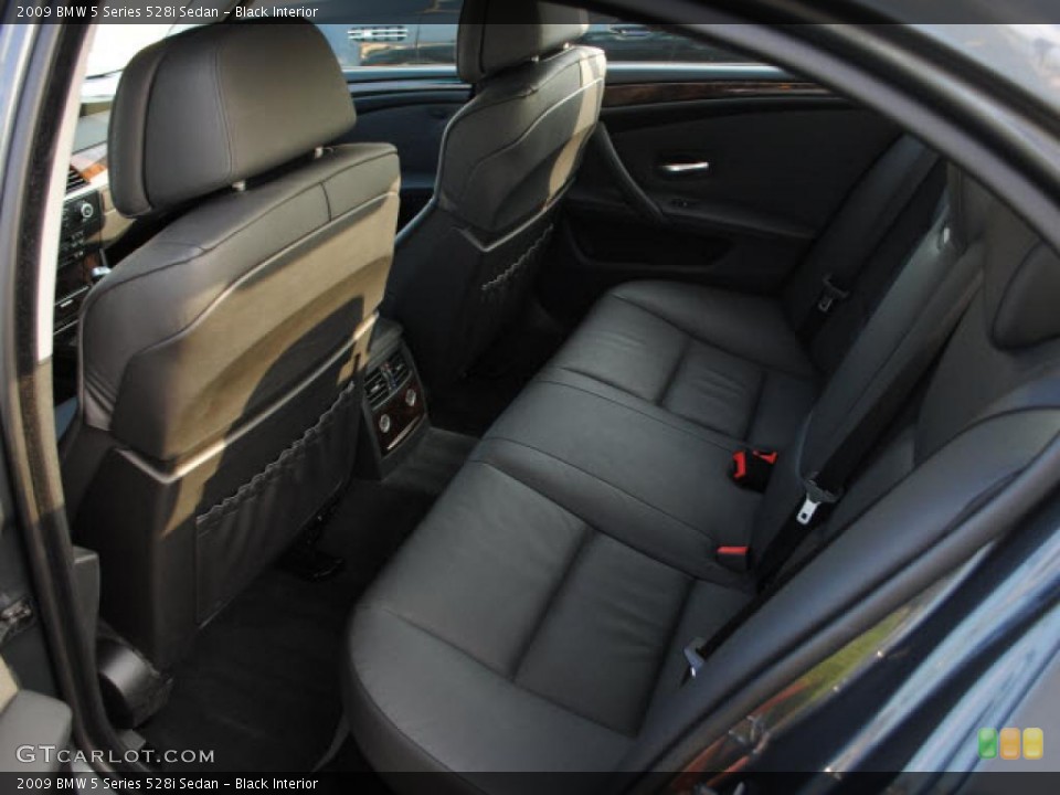 Black Interior Photo for the 2009 BMW 5 Series 528i Sedan #38267415