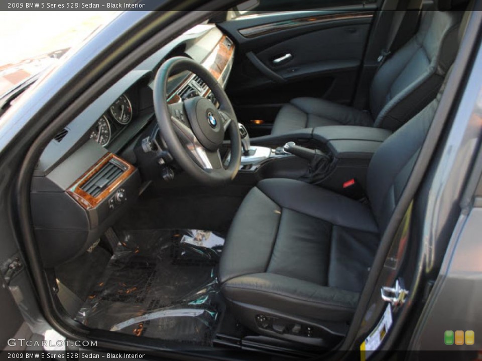 Black Interior Photo for the 2009 BMW 5 Series 528i Sedan #38267467