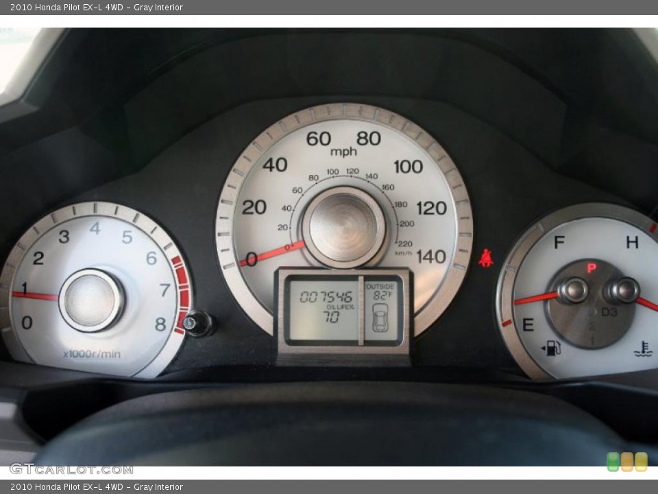 Gray Interior Gauges for the 2010 Honda Pilot EX-L 4WD #38267543