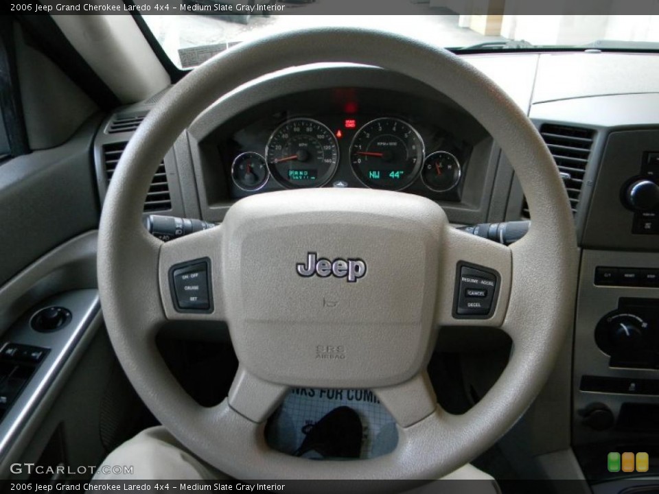 Medium Slate Gray Interior Steering Wheel for the 2006 Jeep Grand Cherokee Laredo 4x4 #38269025