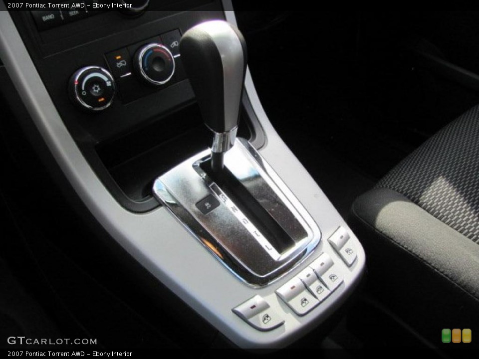 Ebony Interior Transmission for the 2007 Pontiac Torrent AWD #38269797