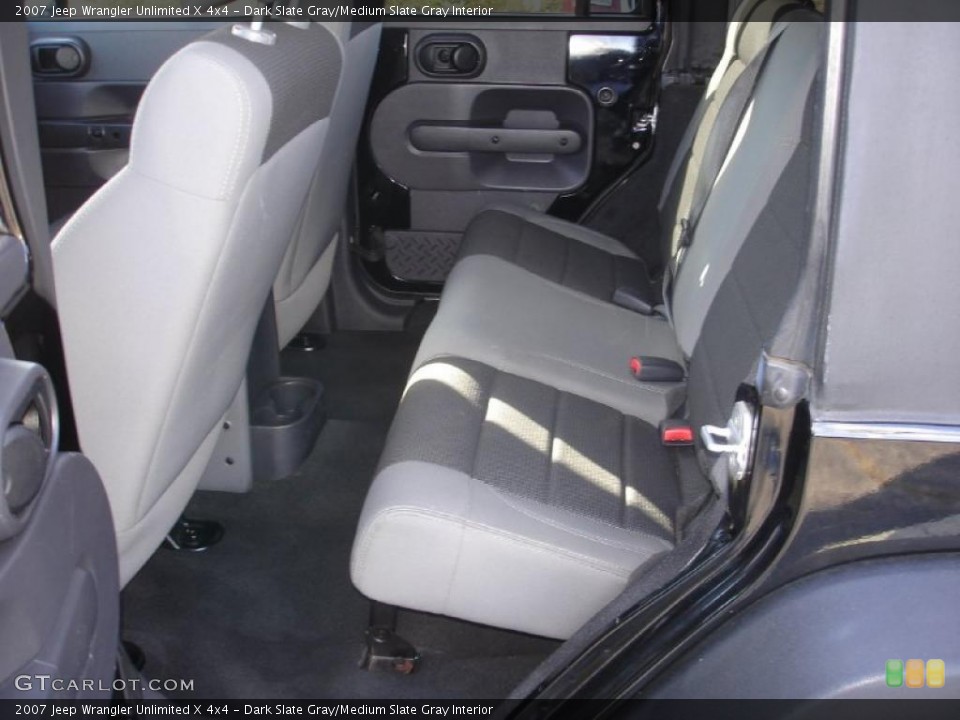 Dark Slate Gray/Medium Slate Gray Interior Photo for the 2007 Jeep Wrangler Unlimited X 4x4 #38271988