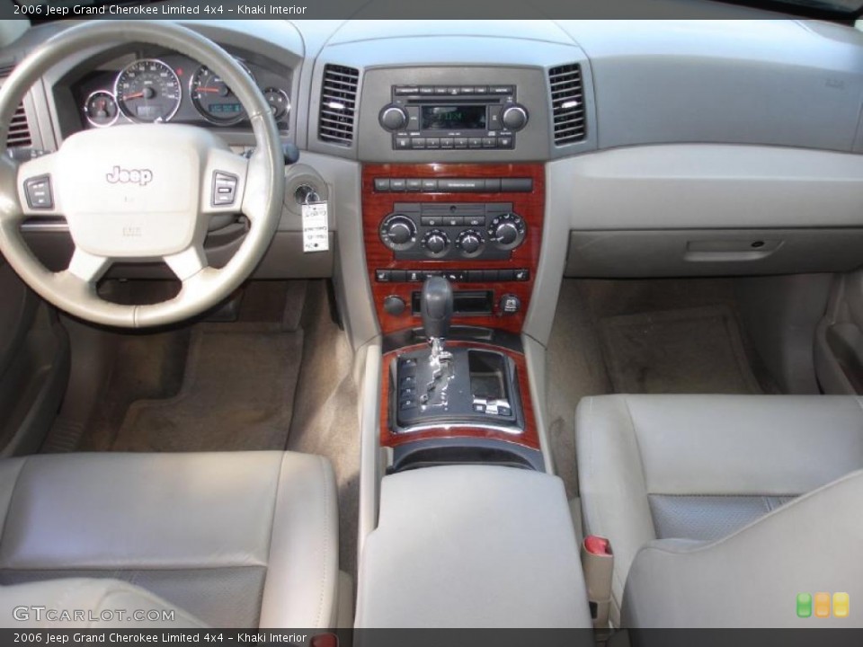 Khaki Interior Dashboard for the 2006 Jeep Grand Cherokee Limited 4x4 #38272876
