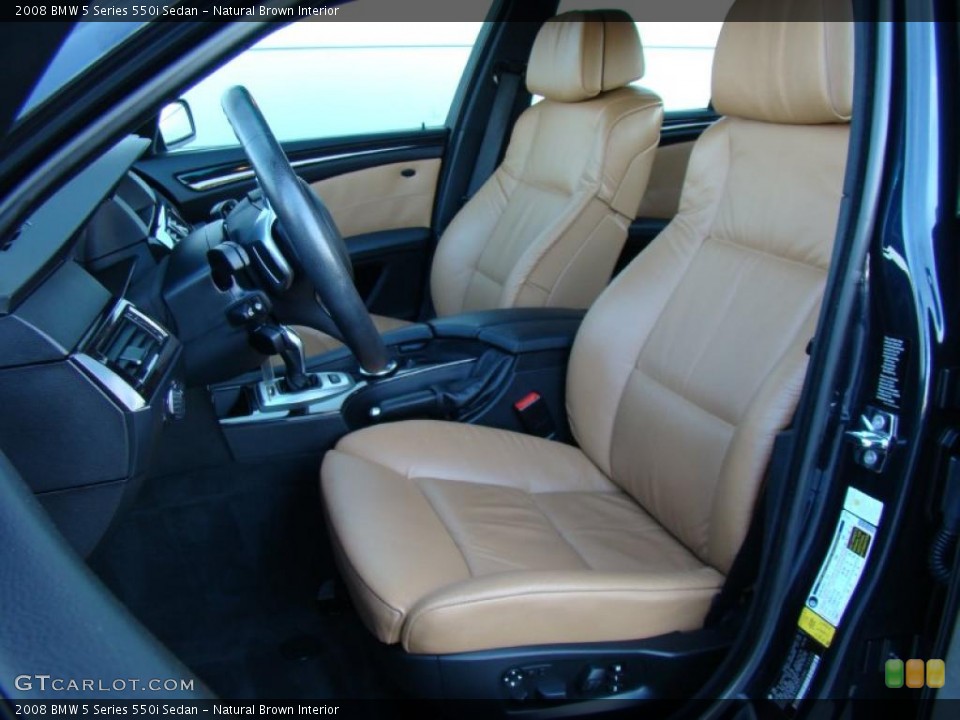 Natural Brown Interior Photo for the 2008 BMW 5 Series 550i Sedan #38277608