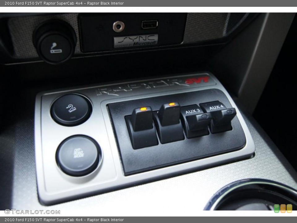 Raptor Black Interior Controls for the 2010 Ford F150 SVT Raptor SuperCab 4x4 #38277976
