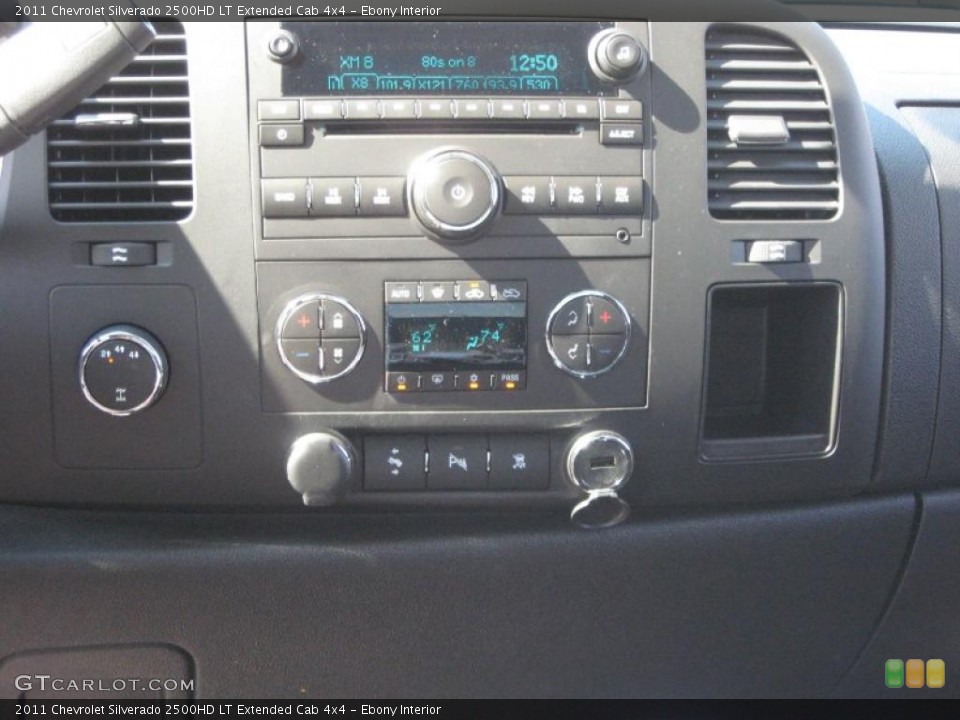 Ebony Interior Controls for the 2011 Chevrolet Silverado 2500HD LT Extended Cab 4x4 #38278752