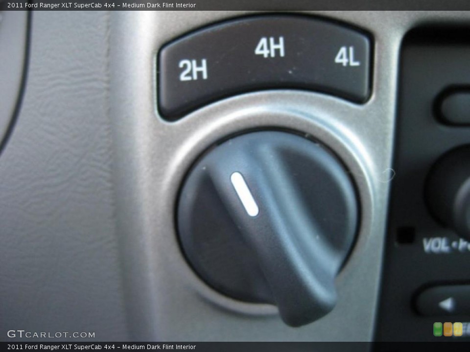 Medium Dark Flint Interior Controls for the 2011 Ford Ranger XLT SuperCab 4x4 #38279888