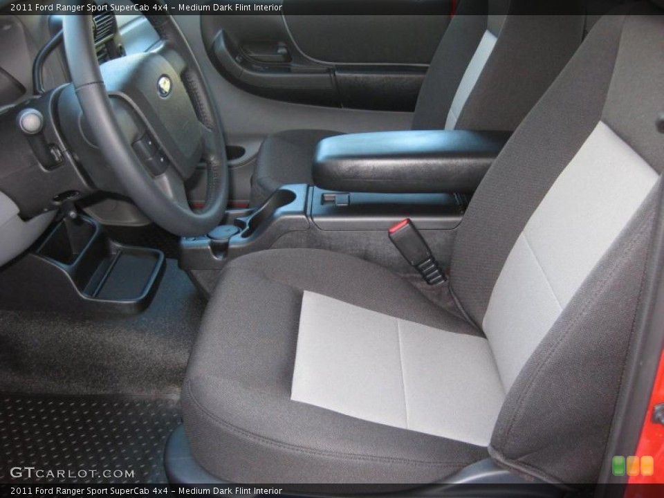 Medium Dark Flint Interior Photo for the 2011 Ford Ranger Sport SuperCab 4x4 #38280128