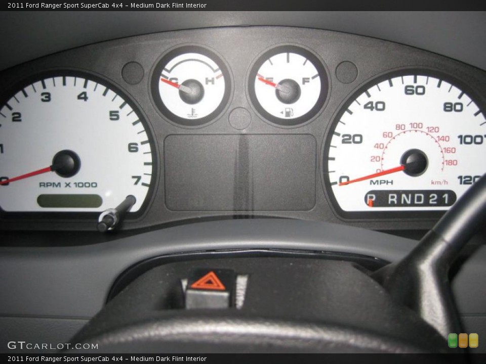 Medium Dark Flint Interior Gauges for the 2011 Ford Ranger Sport SuperCab 4x4 #38280387