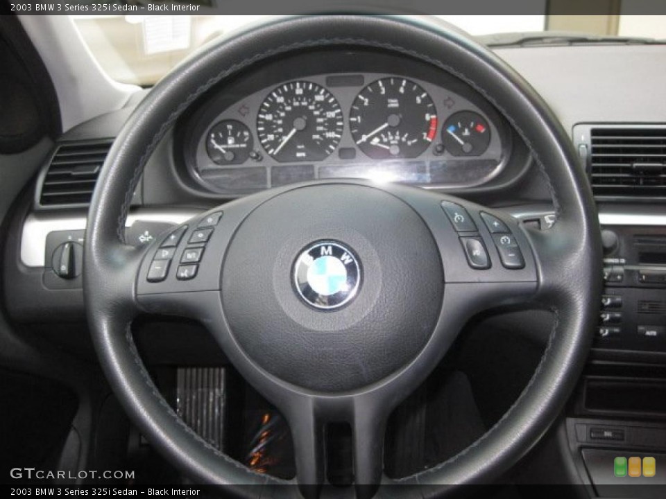 Black Interior Steering Wheel for the 2003 BMW 3 Series 325i Sedan #38281100