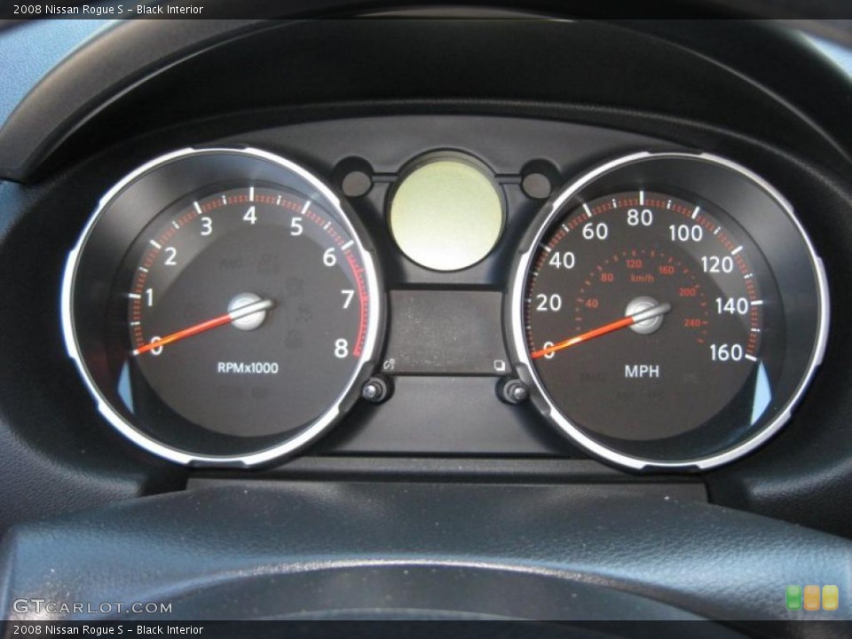Black Interior Gauges for the 2008 Nissan Rogue S #38282916