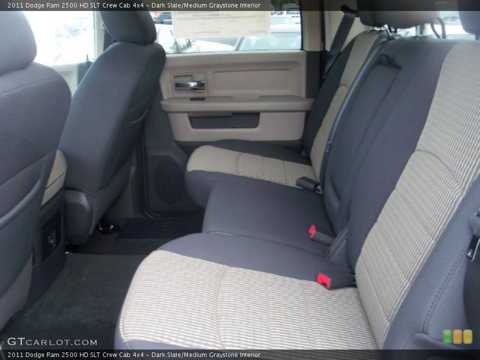 Dark Slate/Medium Graystone Interior Photo for the 2011 Dodge Ram 2500 HD SLT Crew Cab 4x4 #38283576