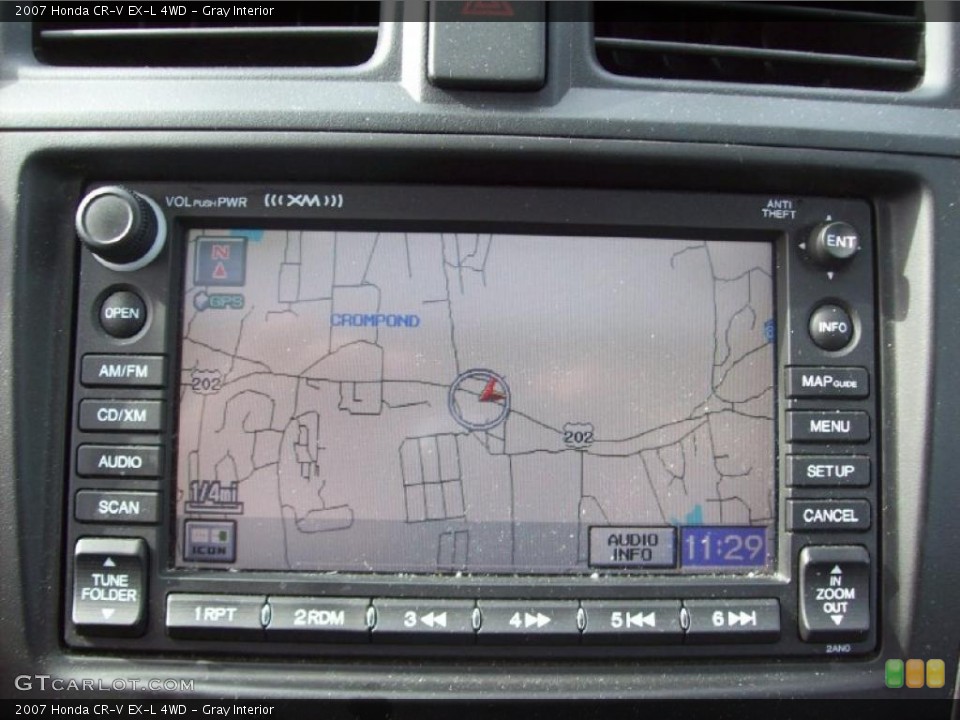 Gray Interior Navigation for the 2007 Honda CR-V EX-L 4WD #38283804