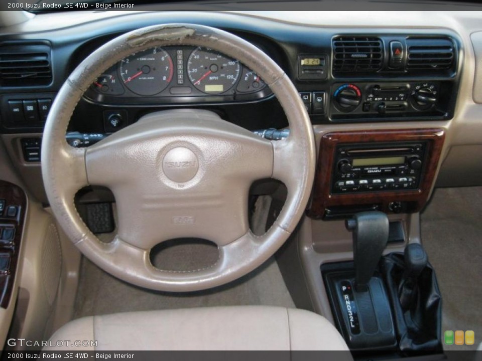 Beige Interior Steering Wheel for the 2000 Isuzu Rodeo LSE 4WD #38283812