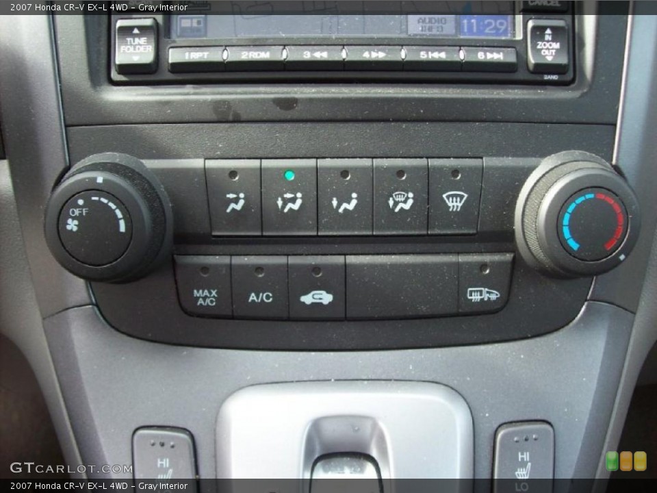 Gray Interior Controls for the 2007 Honda CR-V EX-L 4WD #38283816