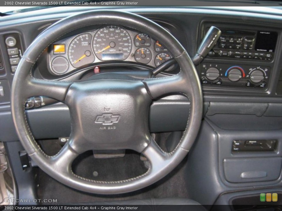 Graphite Gray Interior Steering Wheel for the 2002 Chevrolet Silverado 1500 LT Extended Cab 4x4 #38284280