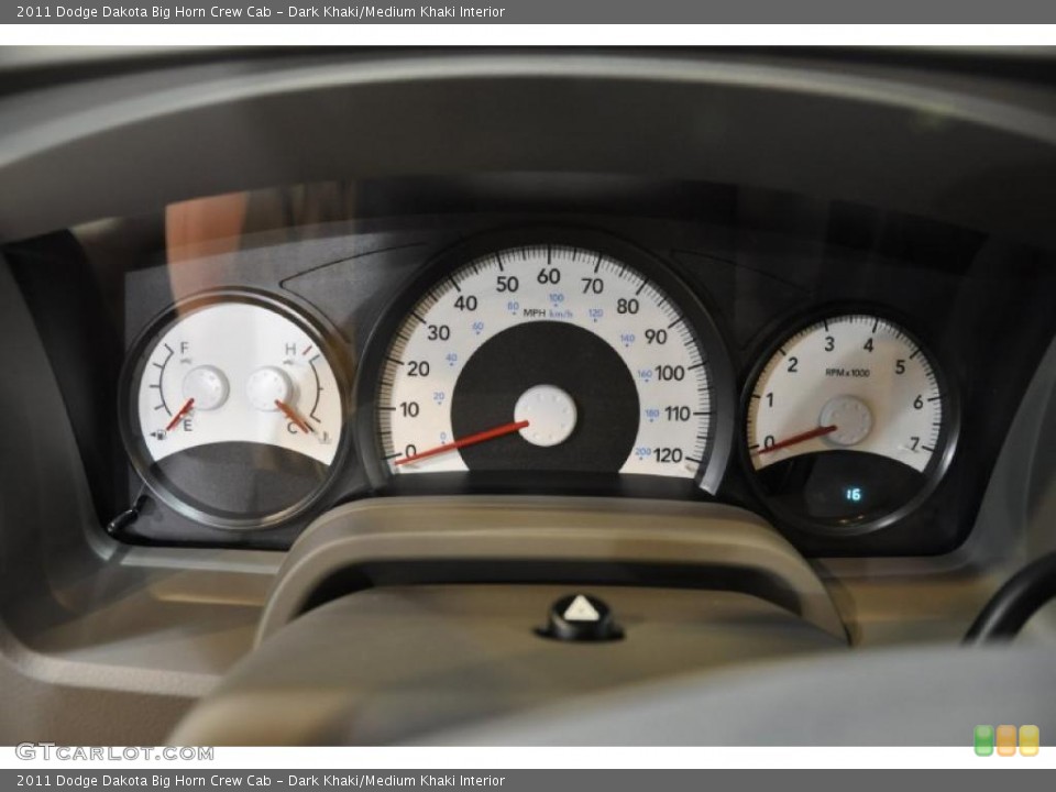 Dark Khaki/Medium Khaki Interior Gauges for the 2011 Dodge Dakota Big Horn Crew Cab #38288232