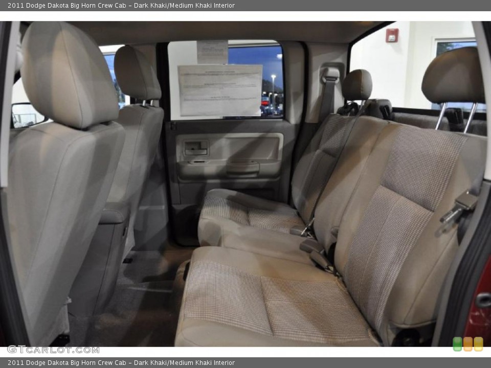 Dark Khaki/Medium Khaki Interior Photo for the 2011 Dodge Dakota Big Horn Crew Cab #38288294