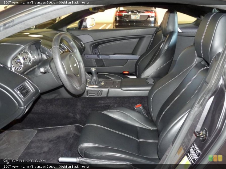 Obsidian Black Interior Photo for the 2007 Aston Martin V8 Vantage Coupe #38288845