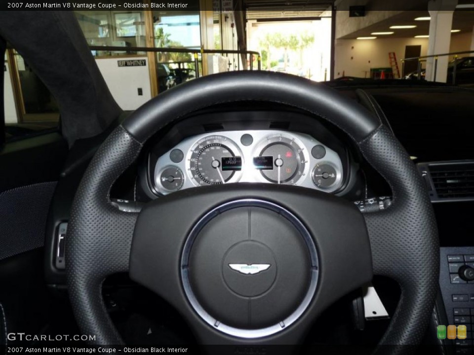 Obsidian Black Interior Steering Wheel for the 2007 Aston Martin V8 Vantage Coupe #38289041