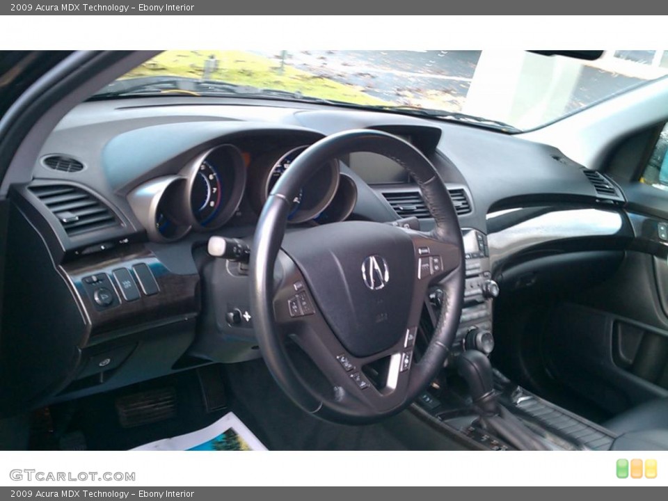 Ebony Interior Dashboard for the 2009 Acura MDX Technology #38290081