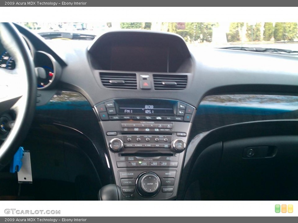 Ebony Interior Controls for the 2009 Acura MDX Technology #38290193