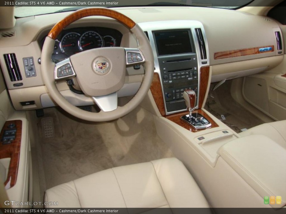 Cashmere/Dark Cashmere Interior Dashboard for the 2011 Cadillac STS 4 V6 AWD #38292373