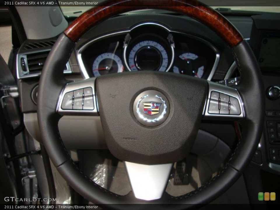 Titanium/Ebony Interior Steering Wheel for the 2011 Cadillac SRX 4 V6 AWD #38293202