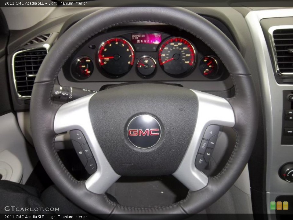 Light Titanium Interior Steering Wheel for the 2011 GMC Acadia SLE #38293570
