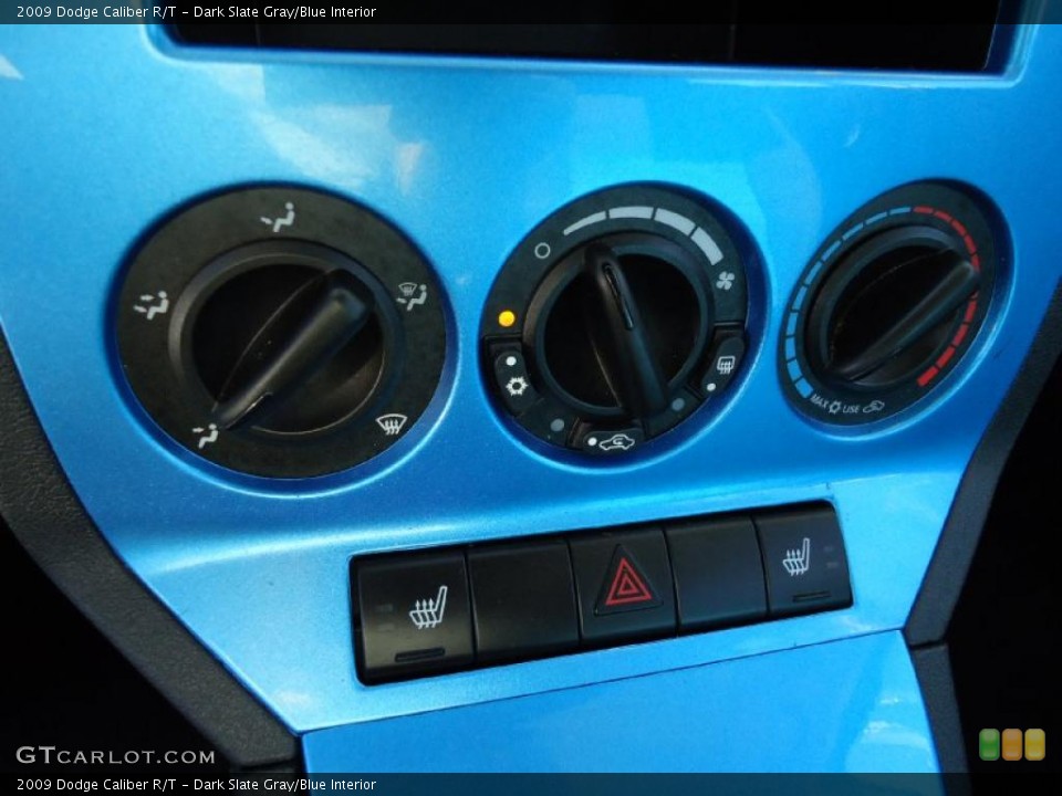 Dark Slate Gray/Blue Interior Controls for the 2009 Dodge Caliber R/T #38296447