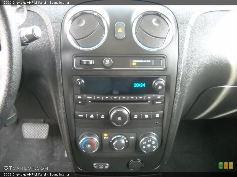 Ebony Interior Controls for the 2009 Chevrolet HHR LS Panel #38297723