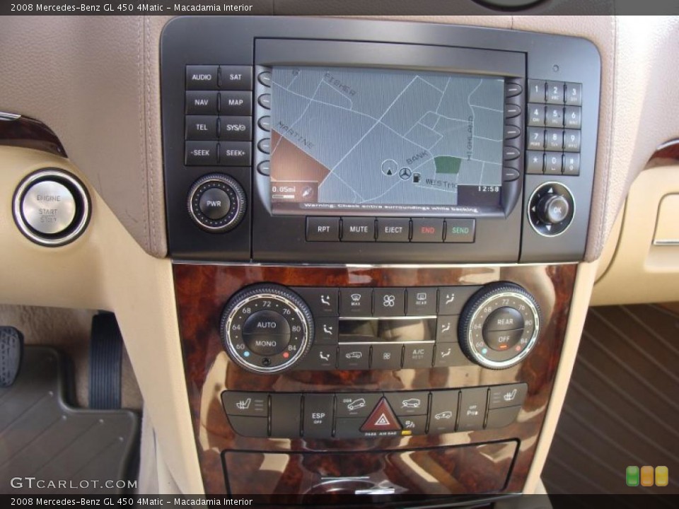 Macadamia Interior Controls for the 2008 Mercedes-Benz GL 450 4Matic #38299087