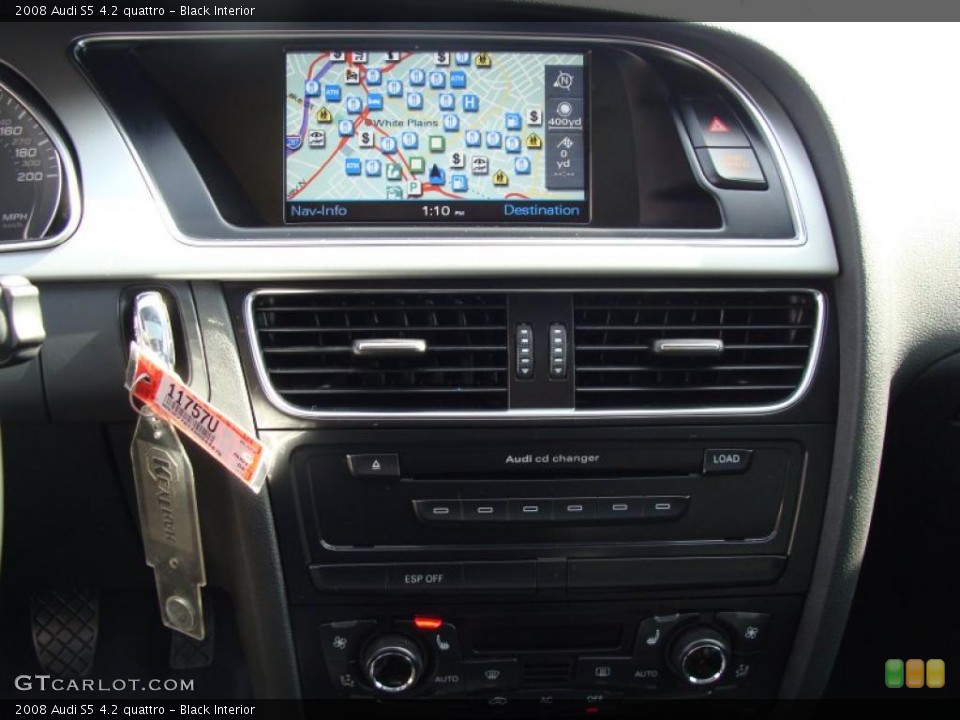 Black Interior Navigation for the 2008 Audi S5 4.2 quattro #38300003
