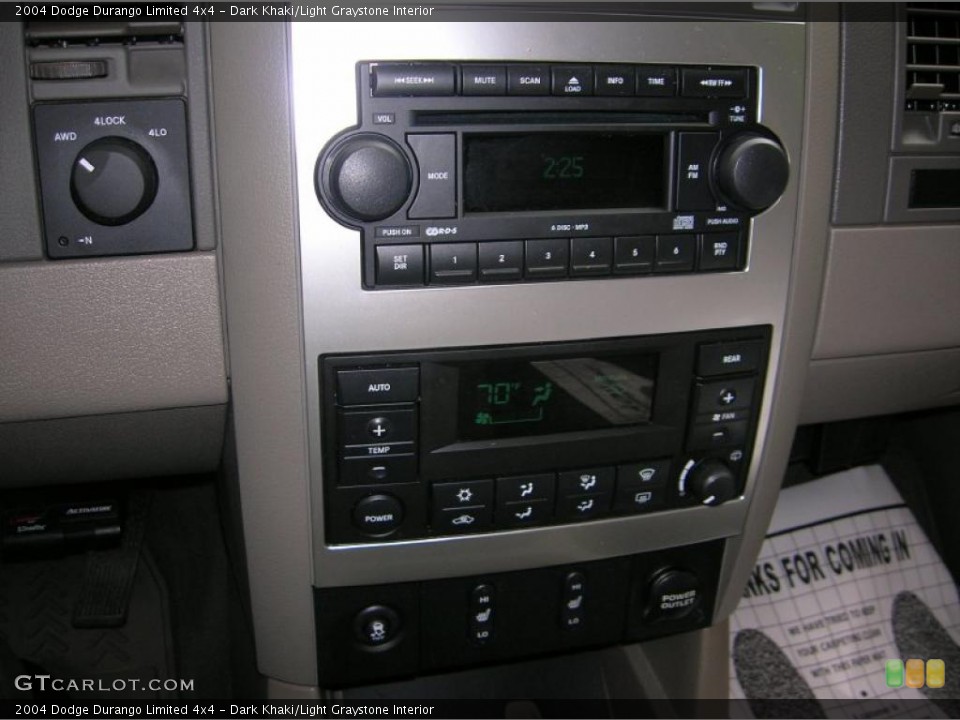 Dark Khaki/Light Graystone Interior Controls for the 2004 Dodge Durango Limited 4x4 #38300547
