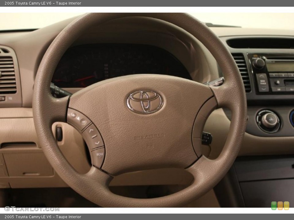 Taupe Interior Steering Wheel for the 2005 Toyota Camry LE V6 #38302311