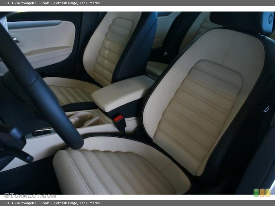 Cornsilk Beige/Black Interior Photo for the 2011 Volkswagen CC Sport #38304415