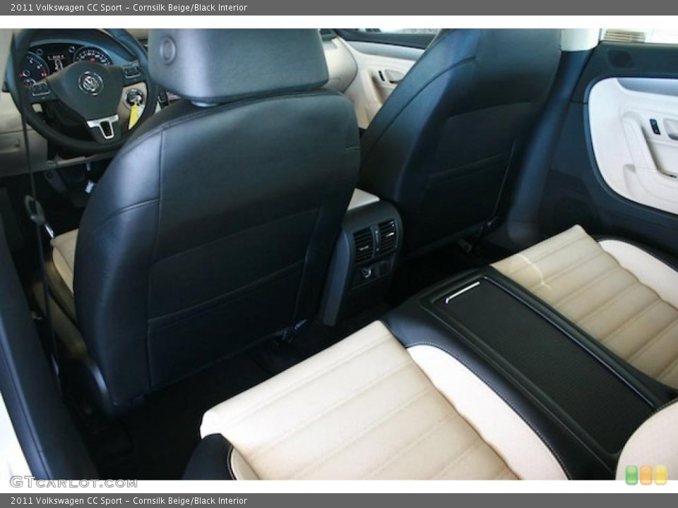 Cornsilk Beige/Black Interior Photo for the 2011 Volkswagen CC Sport #38304427