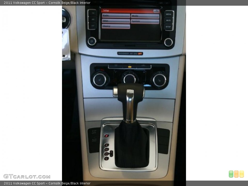 Cornsilk Beige/Black Interior Transmission for the 2011 Volkswagen CC Sport #38304439