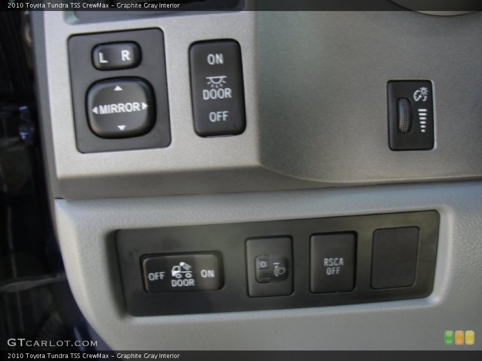 Graphite Gray Interior Controls for the 2010 Toyota Tundra TSS CrewMax #38304539