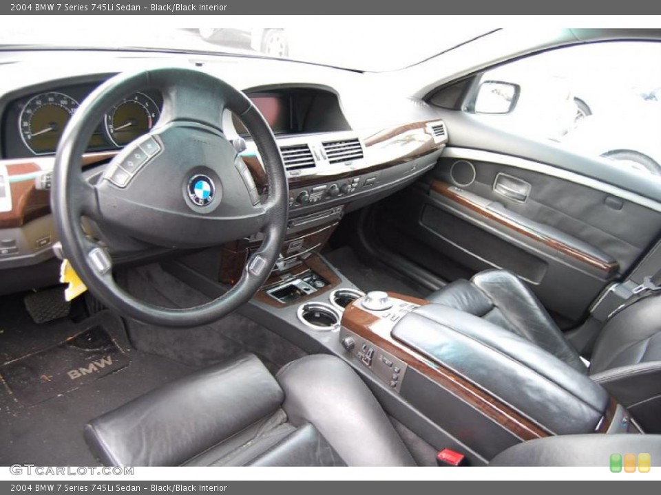 Black/Black Interior Photo for the 2004 BMW 7 Series 745Li Sedan #38304823