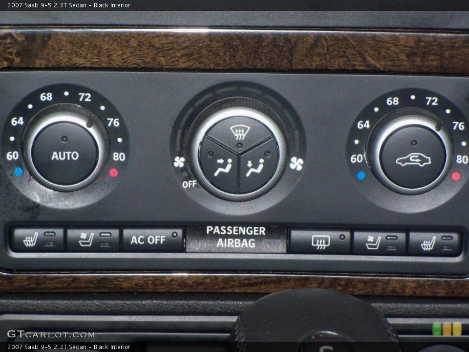 Black Interior Controls for the 2007 Saab 9-5 2.3T Sedan #38307107