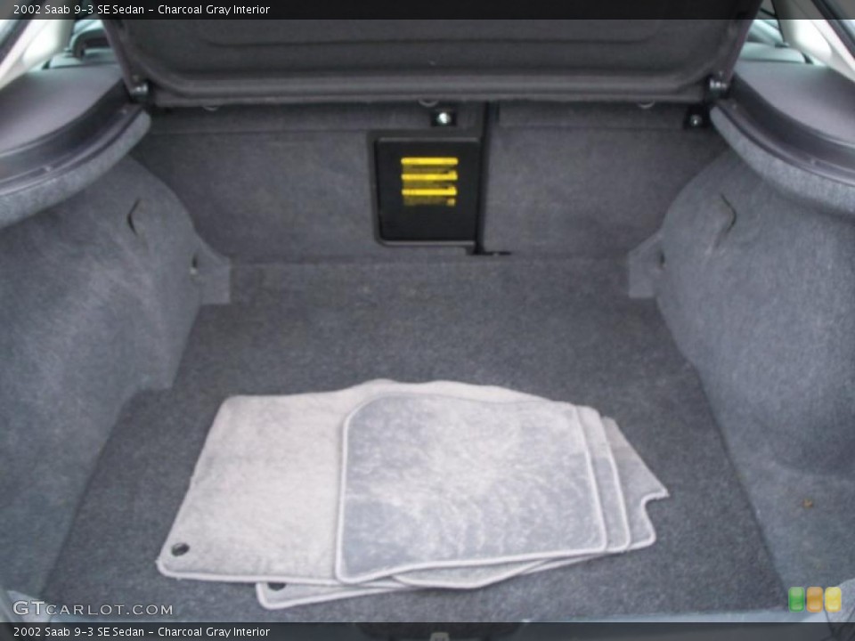 Charcoal Gray Interior Trunk for the 2002 Saab 9-3 SE Sedan #38307711